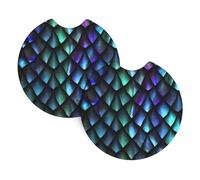 Magical Pattern Car Coasters - 2 Pack Car Coasters Home Decor Table Protectors 2.7 Inch Diameter