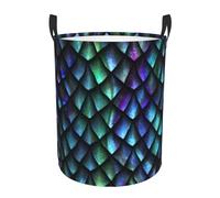 Magical Pattern Collapsible Oxford Fabric Laundry Hamper, Waterproof With Handles - Foldable Storage Basket For Bedroom, Bathroom, Kitchen, Nursery, Car & Toys