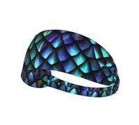 Magical Pattern Print Non-Slip Elastic Running Headband, Sweat Absorbing Stretchy Hair Bands For Gym Yoga, Soft Skin-Friendly Foldable Workout Headband