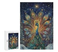 Magical Peacock Forest Scene Puzzle 1000 Teile Schwer Puzzle Spielzeug Lernspiel Impossible Herausforderungsspielzeug Für Erwachsene Kinder 300 PCS