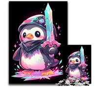 Magical Penguin Swordsman 1000 Pieces Puzzles for Adults Paper Jigsaw Perfect for Family Fun on Christmas Thanksgiving Birthdays Easter 1000 PCS(38x26cm)