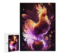Magical Phoenix Art Print - Displayable Picture Puzzle, 500 PCS, Home Décor Activity - for A Rewarding Weekend Challenge