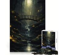 Magical Place in Forest Jigsaw Puzzles for Teenagers 1000 Piece Cozy Fun Good Thick Family Game Evening Game (50x75cm)