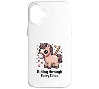 Magical Pony Riding Through Fairy Tales Fantasy Case for iPhone 16 Plus