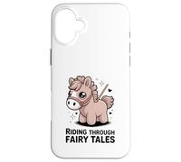 Magical Pony Riding Through Fairy Tales Fantasy Case for iPhone 16 Plus