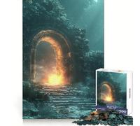 Magical Portal Old Gate Jigsaw for Teenagers1000 Pieces Cognitive Boost Nice Thick Family Bond Santa Surprise (38x52cm)