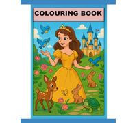 ""Magical Princess Adventures: A Fantasy Coloring Book for Kids Ages 4-9": "A Coloring Journey Through Castles, Gardens, and Magical Creatures"