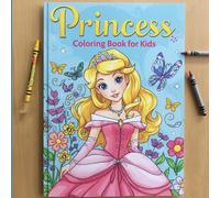 Magical Princess Coloring Book: A World of Sparkles, Castles & Dreams for Little Girls
