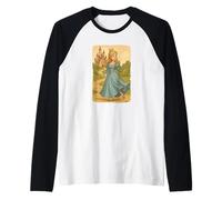 Magical Princess with Fairytale Castle Home Costume Raglan Baseball Tee