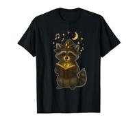 Magical Raccoon with Christmas Song Book T-Shirt