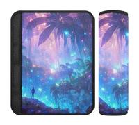 Magical Rainforest Scenery Fantasy Color 2 Pack car seat Neck Strap Covers, Protects Your Neck and Shoulders, Seatbelt Cover for Bag