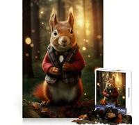 Magical Red Squirrel Adult Jigsaw Puzzles1000 Pieces Sharp Mind DownTime Game Family Pastime Art Display (50x75cm)