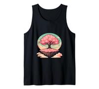 Magical Sakura Floating Island Cherry Blossom Tree Tank Top