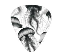 Magical-Sea-Fish-Underwater 12 Pack Guitar Picks With 3 Thicknesses And Storage Box, Abs Plectrums For Electric Bass Guitar Players