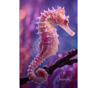 Magical Seahorse Ocean Journal: A Dreamy Writing Notebook with a Glittering Pink & Purple Sky, Glowing Seahorse, and Ocean Fantasy Art Inspiration