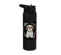 Magical Shih Tzu Night Dreams Fur Puppy Stainless Steel Insulated Water Bottle
