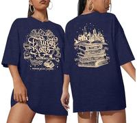 Magical Shirt for Women Magic School T-Shirt Cute Castle Bookish Graphic Tees Family Holiday Vacation Short Sleeve Tops