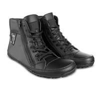 Magical Shoes Barefoot Lace-Up Winter Boots for Men and Women - Minimalist Half Boots, Leather Shoes, Alaskan X Black Vegan, Size 8
