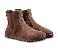 Magical Shoes Barefoot Shoes Lined for Women, Leather Chelsea Boots, Flat Half Boots, Minimalist Ankle Boots, Barefoot Boots, Handmade in the EU, Lupino, brown, 7 UK