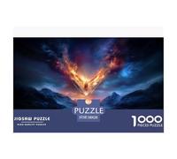 Magical Sky Puzzles 1000 Piece Challenge Toy Adults And Children Fiery Clouds Puzzle Game Educational Challenge Family Bonding Home Decoration Gift 38x26cm/1000pcs