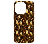 Magical Snowy Owls with Lanterns - Cozy Autumn-Winter Design Case for iPhone 14 Pro