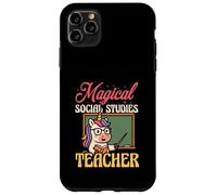 Magical Social Studies Teacher Funny Unicorn Back To School Case for iPhone 11 Pro Max