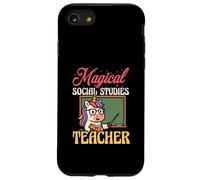 Magical Social Studies Teacher Funny Unicorn Back To School Case for iPhone SE (2020) / 7 / 8