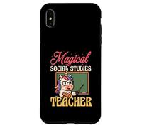 Magical Social Studies Teacher Funny Unicorn Back To School Case for iPhone XS Max