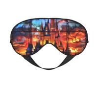 Magical Stained Glass Castle Sleep Mask, Eye Masks for Sleep Double-Sided, Sleep Masks for Women Men, Blackout Eye Covers for Sleeping, Travel