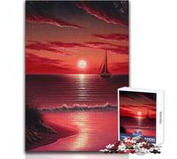 Magical Sunset Hard Jigsaw Puzzle for Adults 1000 Pieces Educational Mind Challenge Game Unique Gift with Sentimental Value Size 38x26cm