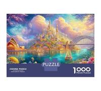 Magical Sydney Harbour View 1000 Piece Jigsaw Puzzle Dreamy Landmark Building for Kids & Adults 52x38cm/1000pcs