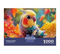 Magical Train Ride 1000 Pc Parrot in Fiery Foliage Eco-Friendly Paper Premium Jigsaw Puzzle for Adults Decompression Game Wall Decoration Gift 38x26cm/1000pcs