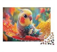 Magical Train Ride 1000 Piece Adult Jigsaws | Impossible Hard Challenging Puzzle Colorful Parrot Close-up Educational Decompression Game 70x50cm/1000pcs