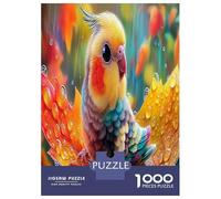 Magical Train Ride 1000 Piece Vibrant Parrot on Colorful Autumn Branch Jigsaw Puzzles for Puzzles 1000 Pieces Jigsaw for Adults for Adult Challenging Game Gifts for Men, 52x38cm/1000pcs