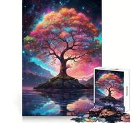 Magical Tree in A Starry Night Jigsaw Puzzle 1000 Pieces Recall Boost Smooth Connection Real Challenge Birthday Idea (38x52cm)