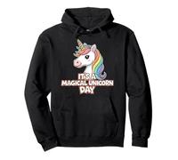 Magical Unicorn Day - Cute Rainbow Unicorn for Kids Pullover Hoodie