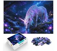 Magical Unicorn Drinking from a Glowing Pond Jigsaw Puzzle, 1000 Piece | For adults who enjoy puzzles over the holidays, this adult jigsaw puzzle with 1000 pieces suits quiet days around New Year.