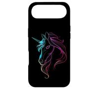 Magical Unicorn Head Gradient Line Art Design Case for iPhone Air
