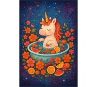 Magical Unicorn in the Bath - a colorful notebook full of inspiration: Journal, Notebook & Planner for Dreamers | Perfect for Kids, Teens, and Adults Who Love Magic, Unicorns, and Color