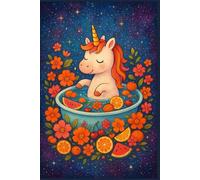 Magical Unicorn in the Bath - a colorful notebook full of inspiration: Journal, Notebook & Planner for Dreamers | Perfect for Kids, Teens, and Adults Who Love Magic, Unicorns, and Color