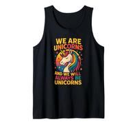 Magical Unicorn Rainbow Quote Retro Style Tank Top