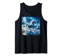 Magical Unicorn Under Full Moon Tank Top