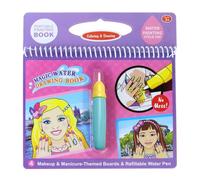 Magical Water Drawing Book with Refillable Water Pen Toddler Art Drawing Book for Preschooler Doodling Travel Painting Portable Doodling Mat