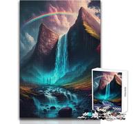 Magical Waterfall 1000 Piece Jigsaws for Teenagers Logical Thinking Development Game Great Gift for Meaningful Moments Size 38x26cm