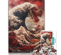 Magical Waves Jigsaw Puzzles for Teenagers 1000 Piece Puzzle,Game Toys Every Piece Is Unique - Challenging Family Fun Game 50x75cm