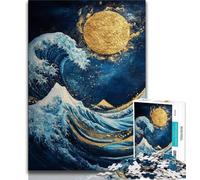 Magical Waves Puzzles for Teenagers 1000 Pieces,Help The Brain Exercise Addictive Toys to Cultivate Patience Great Gift (38x26cm)