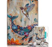Magical Whale 1000 Pieces Jigsaw Puzzle for Adults& Teens,Toys Educational Games Stress Relieving Great Gifts And Toys (75x50cm)