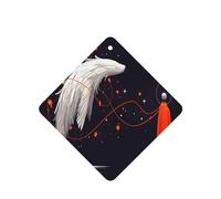 Magical whale 4 Pcs Car Air Freshener Cards, Hanging Disposable Card Fresheners for Vehicles, Lavender Scented