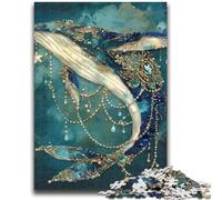 Magical Whale Jigsaw Puzzles for Adults 1000 Piece,for Educational Game Challenge Toy for Is Ideal As A Gift for The Whole Family (38x26cm)