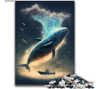 Magical Whale Jigsaw Puzzles for Adults 2000 Piece Puzzle, Suitable for Ages 14 And Up Family Fun It Is Ideal As A Gift for The Whole Family (70x100cm)